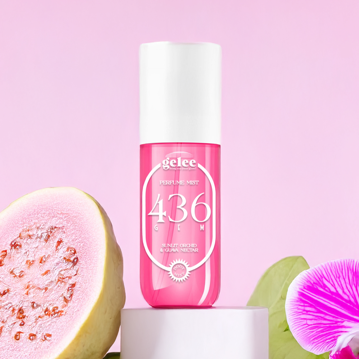 gelee 436 GEM with guava and orchid
